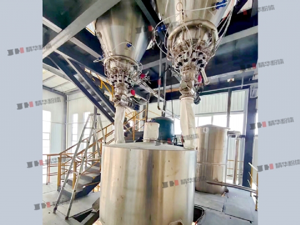 氣流混合機-玻璃微珠-山西海諾某生產現場